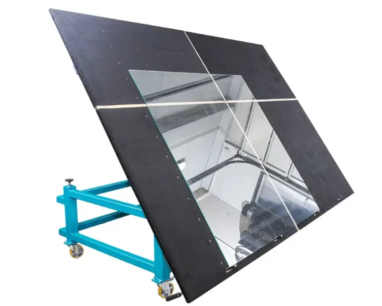 Hydraulic glass tilting table