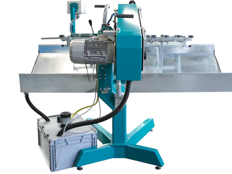 Horizontal glass edging machine - rear view