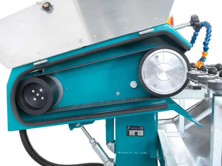 Horizontal glass edging machine - Abrasive belt